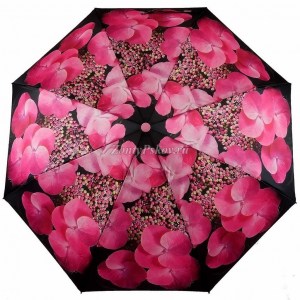 Атласны зонт с цветами Zicco, автомат, арт.2240-10